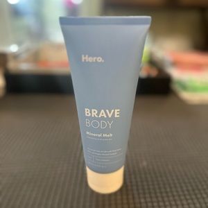 Hero. BRAVE BODY New Mineral Melt. Empowering acne prone skin. Moisturizer